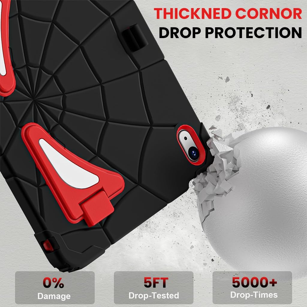 ZORBES® Case for iPad 10th Generation 11 Inch 2025 Cover with Pen Holder Screen Protector Strap Kids Boys Thickned Cornor