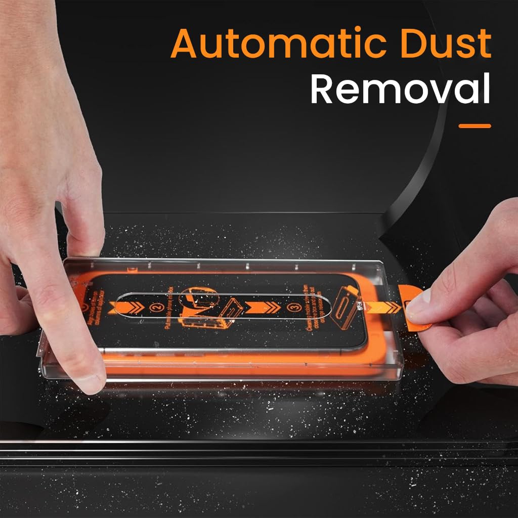 ZORBES® 2 Packs for 16e/iPhone 14/iPhone 13/iPhone 13 Pro Private Screen Protector - [Auto-Dust Removal] 9H+