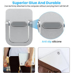 ZORBES® 2PCS Foldable Laptop Feet with Anti-slip Silicone-Silver