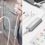 Verilux usb type c to audio 3.5 mm headphone jack earphone connector