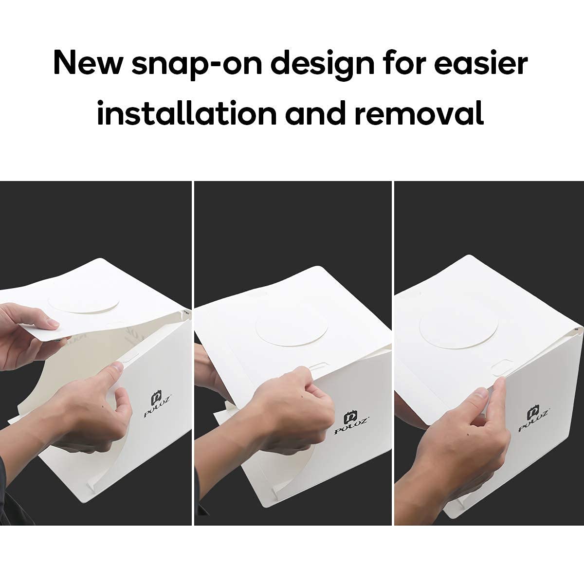 Verilux Photo Studio Light Box for Small Products with 2 LED Strips and 2 Backdrops | Foldable PET Softbox 23×22×24cm