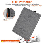 ZORBES® Tablet Cover for Surface Pro 9 Protective Surface Pro 9 PU Leather Case 2 in 1 Surface Pro 9 Table Case with Anti-Slip Lining & Stylus Pen Desing Fashion Embossing Cover for Surface Pro 9