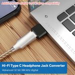 Verilux USB Type C to 3.5mm Audio Jack Adapter with HiFi DAC