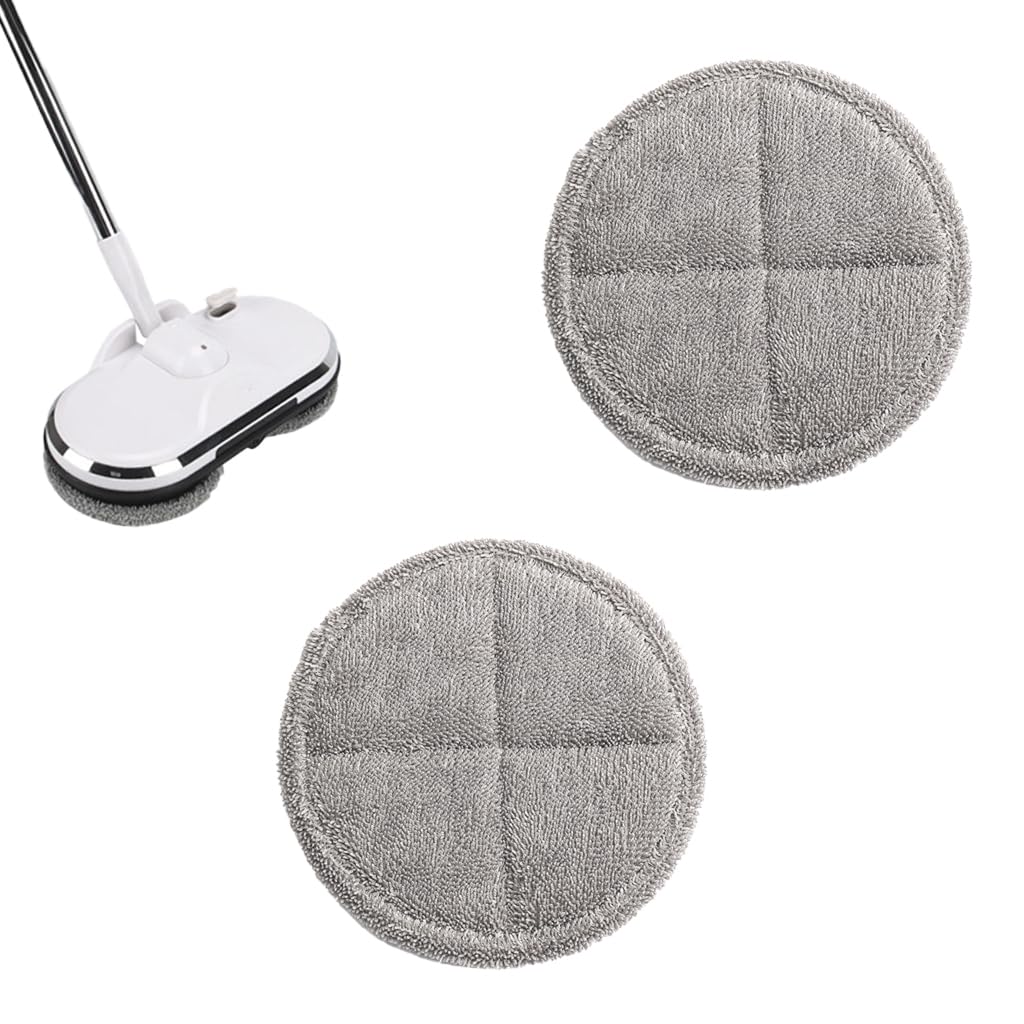 Verilux Replacement Mop Pads for AGARO Floor Scrubbers 16cm with Textured Scrubbing Surface | Reusable and Super Absorbent Cleaning Pads