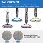 Verilux Replacement Mop Pads for AGARO Floor Scrubbers 16cm with Textured Scrubbing Surface | Reusable and Super Absorbent Cleaning Pads