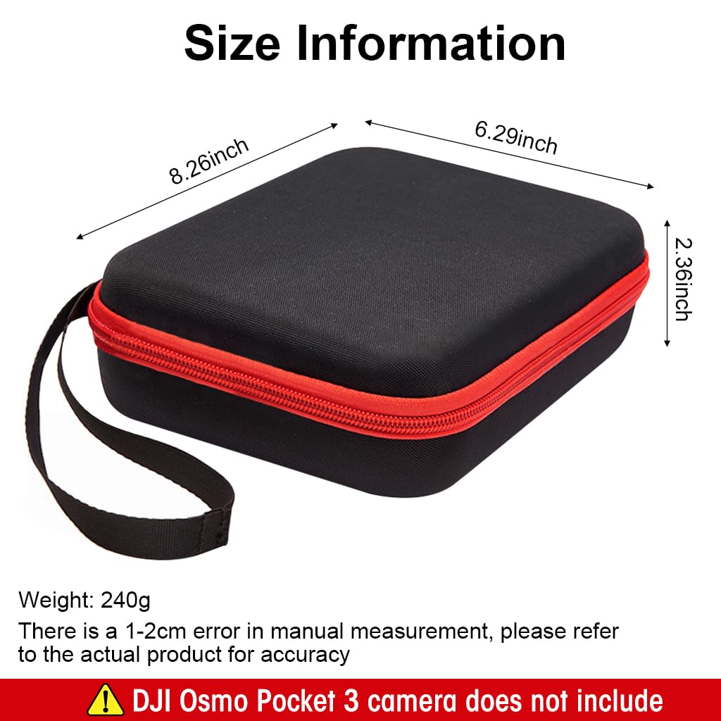 Verilux Carrying Case for DJI Osmo Pocket 3 Camera with Hand Strap | Polyurethane 2PCS