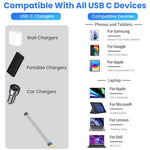 Verilux Type C Cable for Fast Charging featuring 240W PD and 8K Video Output | Grey