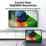 Verilux USB C Extension Cable 6.6 ft for Fast Charging and 10 Gbps Data | 3 in 1 Video Output