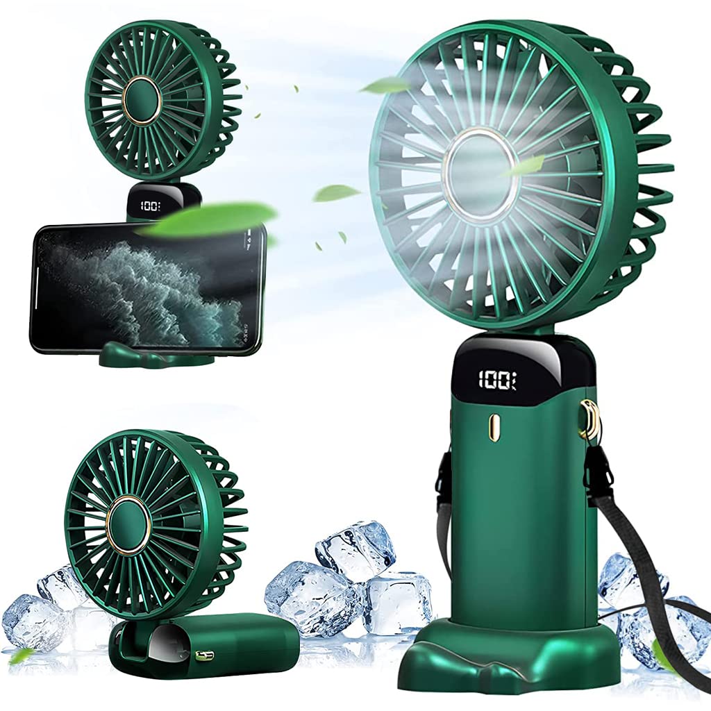 Verilux® Mini Handheld Fan (Green) - verilux