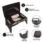 ZORBES® Folding Lap Desk, Laptop Desk, Breakfast Table, Bed Table, Serving Tray - The lapdesk Contains Extra Storage Space and dividers & Folds Very Easy, Great for Kids, Adults, Boys, Girls