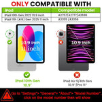 ZORBES® Case for iPad 10th Generation 11 Inch 2025 Cover with Pen Holder Screen Protector Strap Kids Boys Thickned Cornor