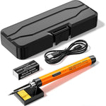 Serplex® Cordless Soldering Iron Pen Kit 3 Adjustable Temperature Electric Soldering Iron Pen Set with Stand, USB Cable & Storage Case, for Electronics Repaired Usages
