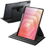 ZORBES® Compatible with Galaxy Tab S11 Ultra, 14.6'' Acrylic Tablet Cover with PU Screen Guard, 360 ° Rotatable Built in Tablet Holder, Adjustable Viewing, Stylus Pen Slot Design