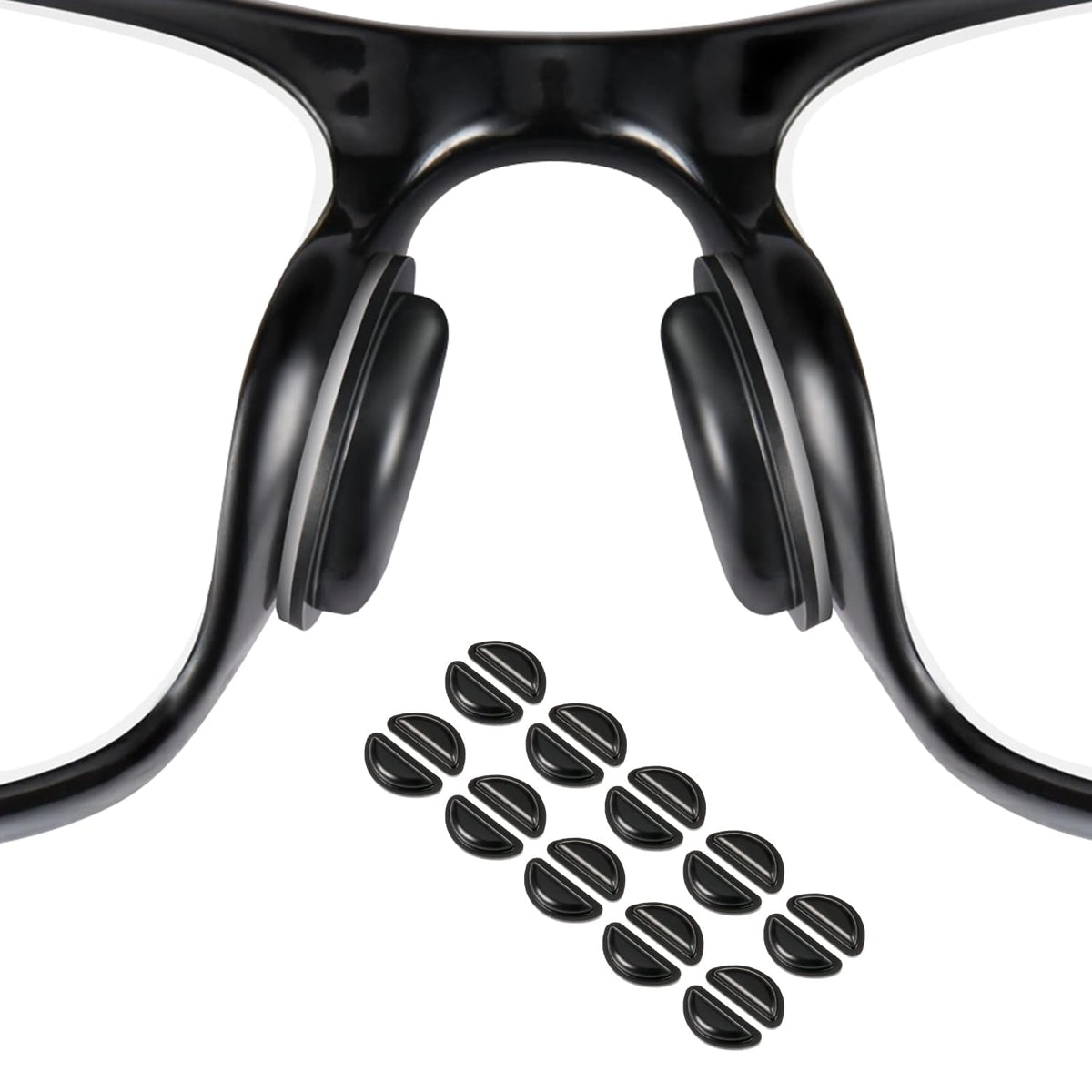 ZORBES® 10 Pairs Silicone Eyeglass Nose Pads Compatible with Meta Smart Glasses Wayfarer Headliner Skyler