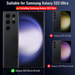 ZORBES® [2+2 Pack for Samsung S23 Ultra Screen Protector with 2 Pack Glass Camera Lens Protector, S23 Ultra Privacy Screen Protector Anti-scratch Screen Protector for Samsung Galaxy S23 Ultra 6.8inch