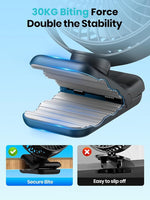 Verilux USB Desk Fan for Stroller and Desk with 5000mAh Battery featuring Clip and 4 Speeds