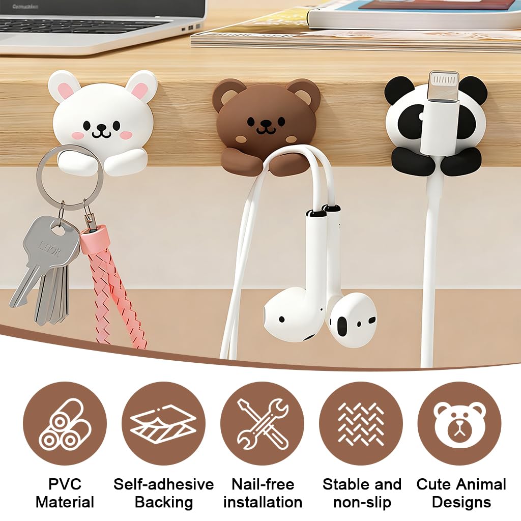 ZORBES Cute Self-Adhesive Cable Holder