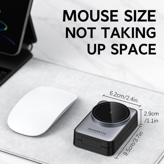 ZORBES® RBES Soporte de Carga Inalámbrico,15W Qi Estación de Carga Inalámbrica 3 en 1,Cargador Inalámbrico con Cable USB-C 1M,Compatible con