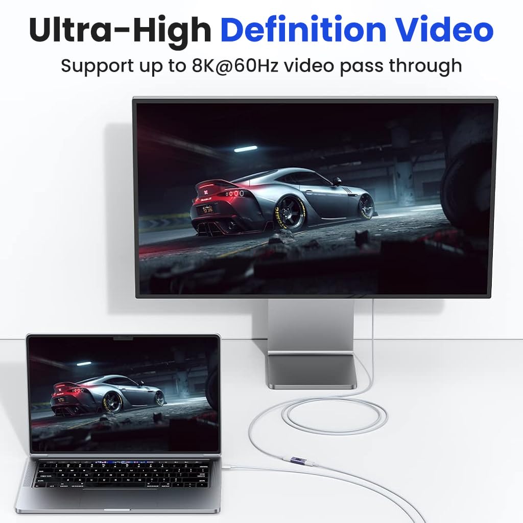 Verilux Type C Female to Female Adapter with 100W PD & 40Gbps Transfer | 8K Video Output