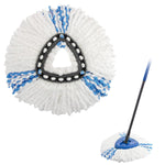 Verilux Triangular Spin Mop Refill for O Cedar and Vileda | Ultra Absorbent Microfiber Head