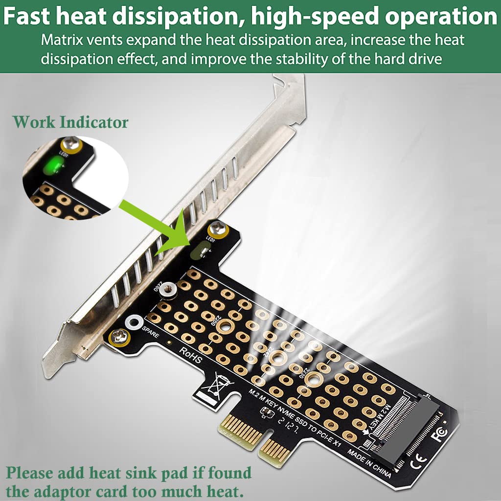 Verilux®PCI-E PCI Express 3.0 X4 to NVME M.2 NVME to NVME SSD PCI-e 3.0 x 4 Host Controller Expansion Card