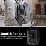 ZORBES® Case for Beats Studio Buds, Protective Case Cover Beats Studio Buds 2021/2023 TPU Charging Case Cover with Lock Button & Carabiner Shockproof Beats Studio Buds Earbuds Accessories, Black