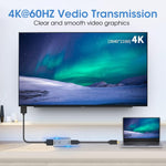 Verilux USB C to HDMI Adapter 4K@60Hz for MacBook and iPad Pro featuring Aluminum Alloy Shell