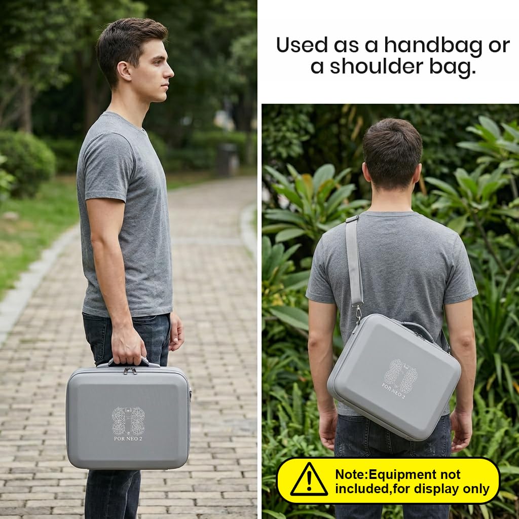 ZORBES® Compatible with Neo 2 Drone, Drone Travel Case Bag Accessories Storage Bag PU Waterprooof Zip -up Carrying Bag with Shoulder Strap Shockproof Custom-fit Storage Bag (Case Only)
