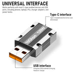 Verilux USB C Adapter for Data and Power Transfer with 100W PD & LCD Display | Zinc Alloy