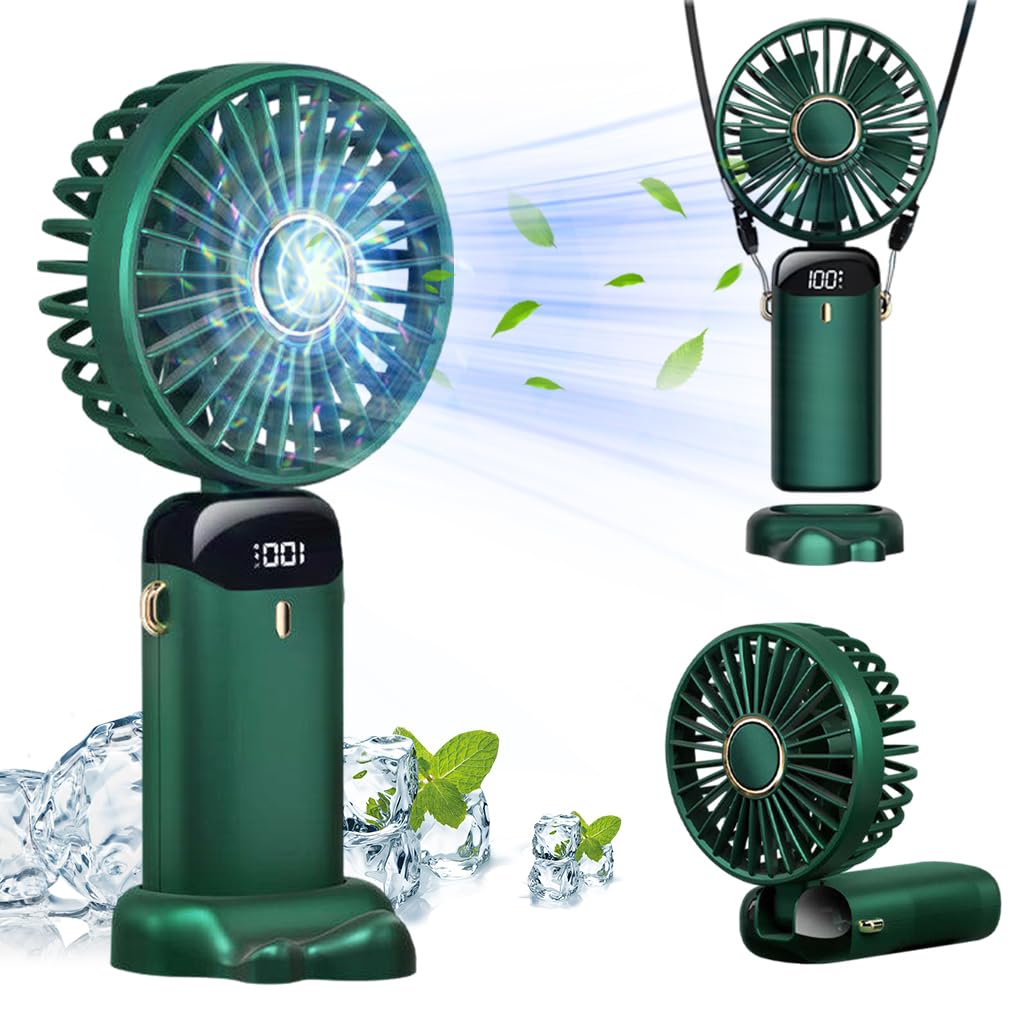 Verilux® Mini Handheld Fan (Green) - verilux