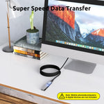 Verilux USB C Extension Cable 3.3ft with Metal Connectors and 100W PD Fast Charging | 10Gbps Data and 4K Video Transfer