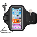 ZORBES® Armband for Mobile Phone Running, Waterproof Phone Holder for Running for iPhone 14 Pro Max, iPhone 13 Pro Max, Elastic Arm Band with Card Holder