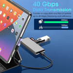 Verilux USB C Right Angle Adapter with 40 Gbps Data, 100W PD and 8K 60Hz Video | Thunderbolt 3/4 Compatible