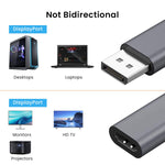 Verilux DisplayPort to HDMI Adapter for Monitors and TVs with 4K 3840x2160 Support | Plug and Play Connector