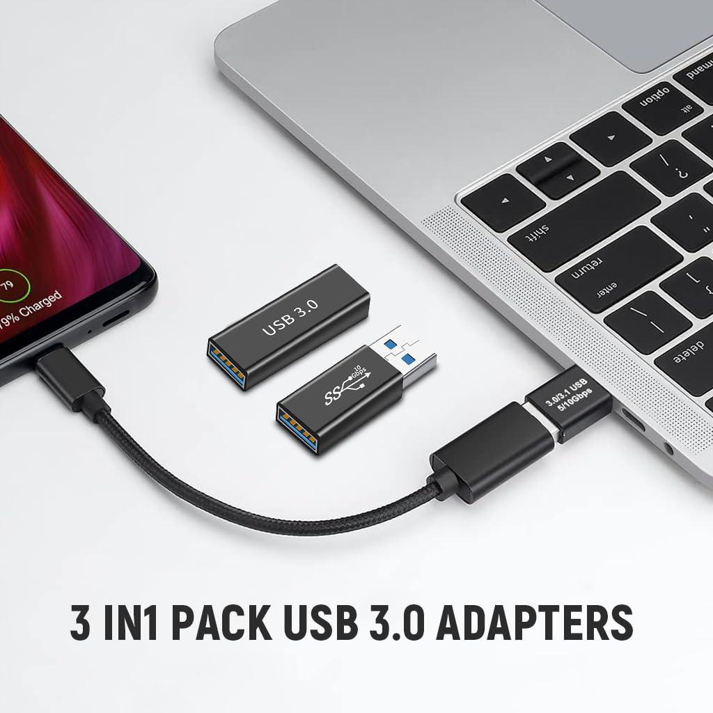 Verilux USB 3.0 Adapter Kit for Laptops and Consoles featuring Metal Shell | 5Gbps 2 PCS