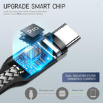 Verilux USB to Type C Cable 3.3 ft for Fast Charging with 480Mbps Transfer | Nylon Braided