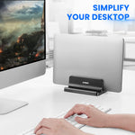 Verilux Adjustable Vertical Laptop Stand for Desk with 1.84 cm Slot Width and ABS Build