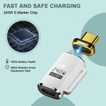 Verilux Type C Adapter with Magnetic Connector and 40Gbps Transfer | 240W Fast Charging