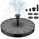 Verilux Solar Fountain for Garden Pond with 6 Nozzles and 7V Solar Panel | Easy Assembly