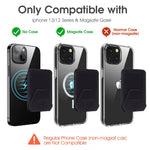 ZORBES® Magsafe Wallet, 2-in-1 Magsafe Stand & Mag Safe Card Holderfor iPhone Apple, Leather Magsafe Magnetic Wallet for iPhone 14, iPhone 13, iPhone 12 Sereies Phone Or Mag-Safe Cases (Hold 3 Cards)
