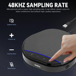 Verilux Conference Microphone for Home Office with 4 Mics 360° Pickup up to 5m | Dual Noise Cancelling