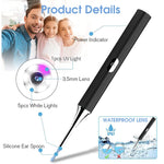 Verilux Ear Wax Remover Tool Kit with 6 Axis Gyroscope 5MP 1080P Camera & UV Lamp