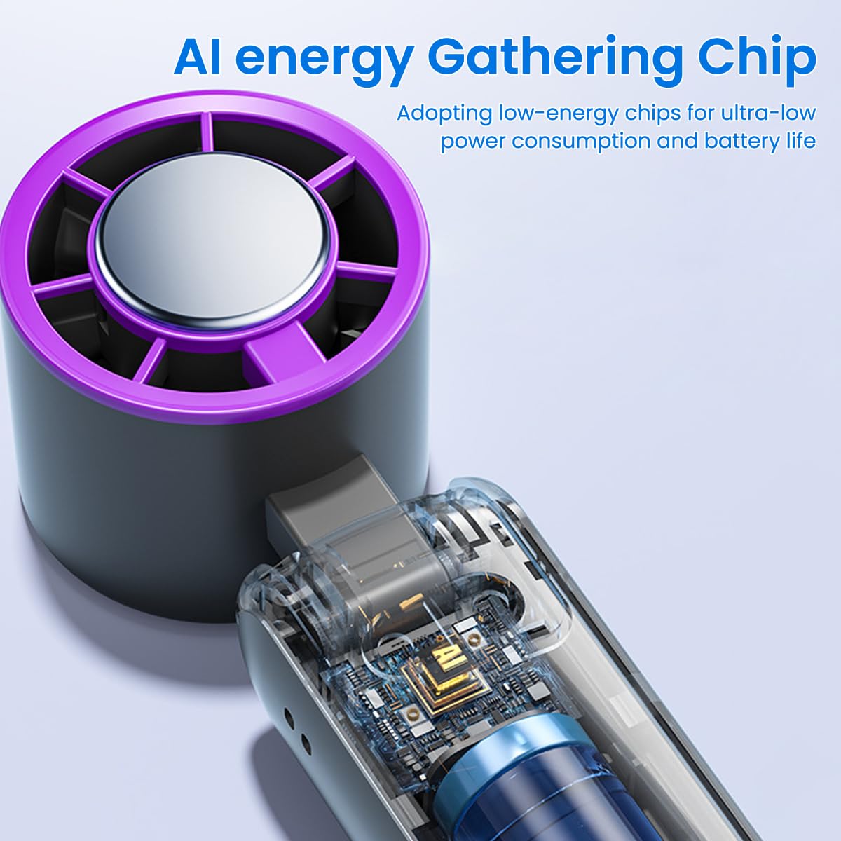 Verilux USB Fan for Desk and Travel with 10,000 RPM Turbo Motor | Stepless Airflow Control