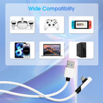 Verilux Link Cable for Meta Quest 3 2 Pro and PC VR featuring 16.8 ft length and L shaped USB C design