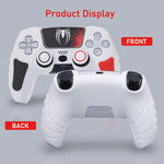 Verilux PS5 Controller Cover Case with Anti Slip Silicone Skin and 3PCS Thumb Grip Caps