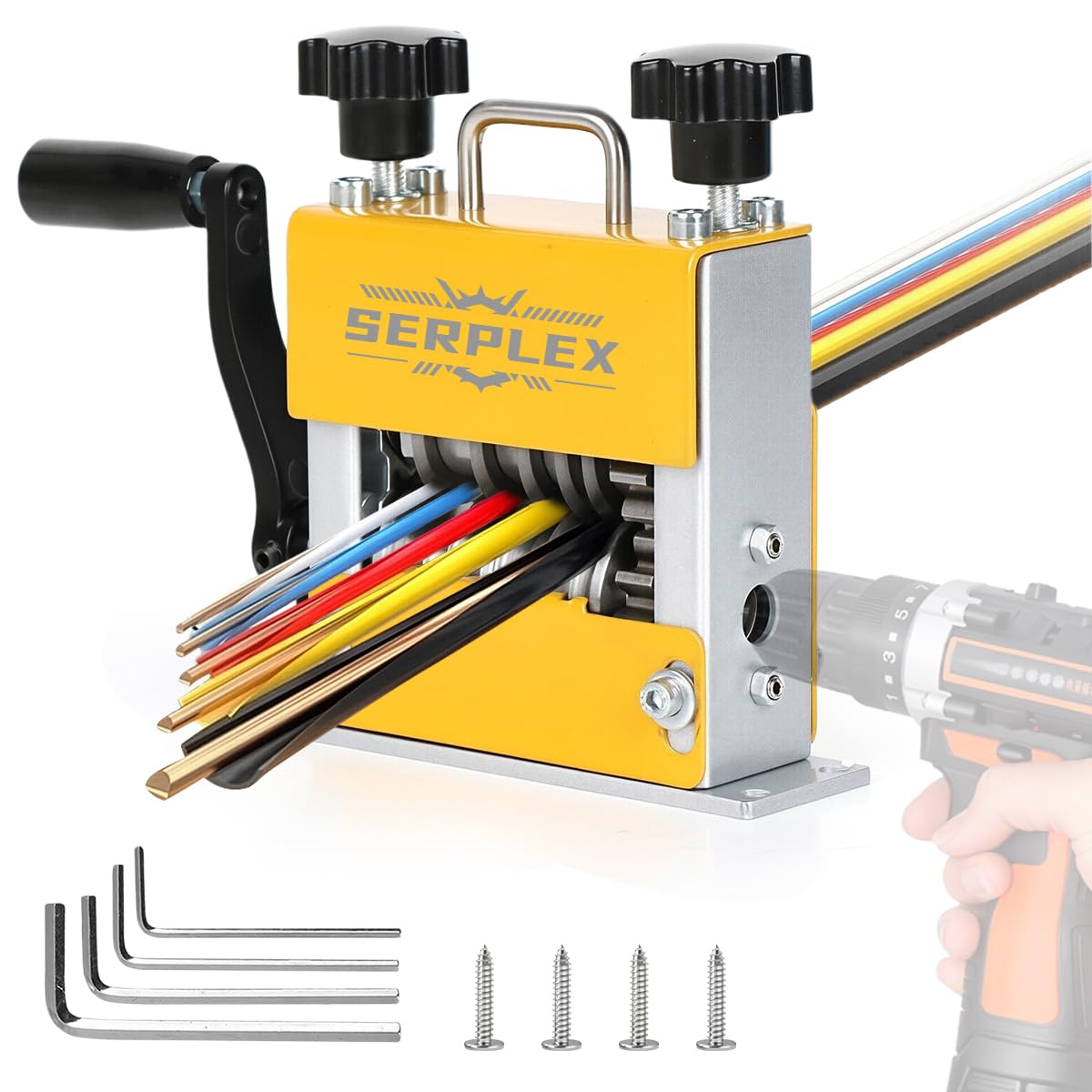 Serplex 6-in-1 Wire Stripping Tool with 5 Carbide Blades