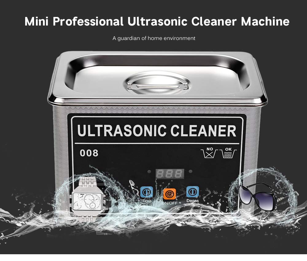 Mini Ultrasonic Cleaner Machine 42KHz 0.8L