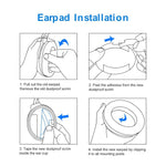 ZORBES® Replacement Ear Pads Cushions for QC35, Earpad for QC35, QC35II,Headphone Ear Pads for QuietComfort,2pcs, Breathable and Comfortable,with Disassembly Tool(Grey)