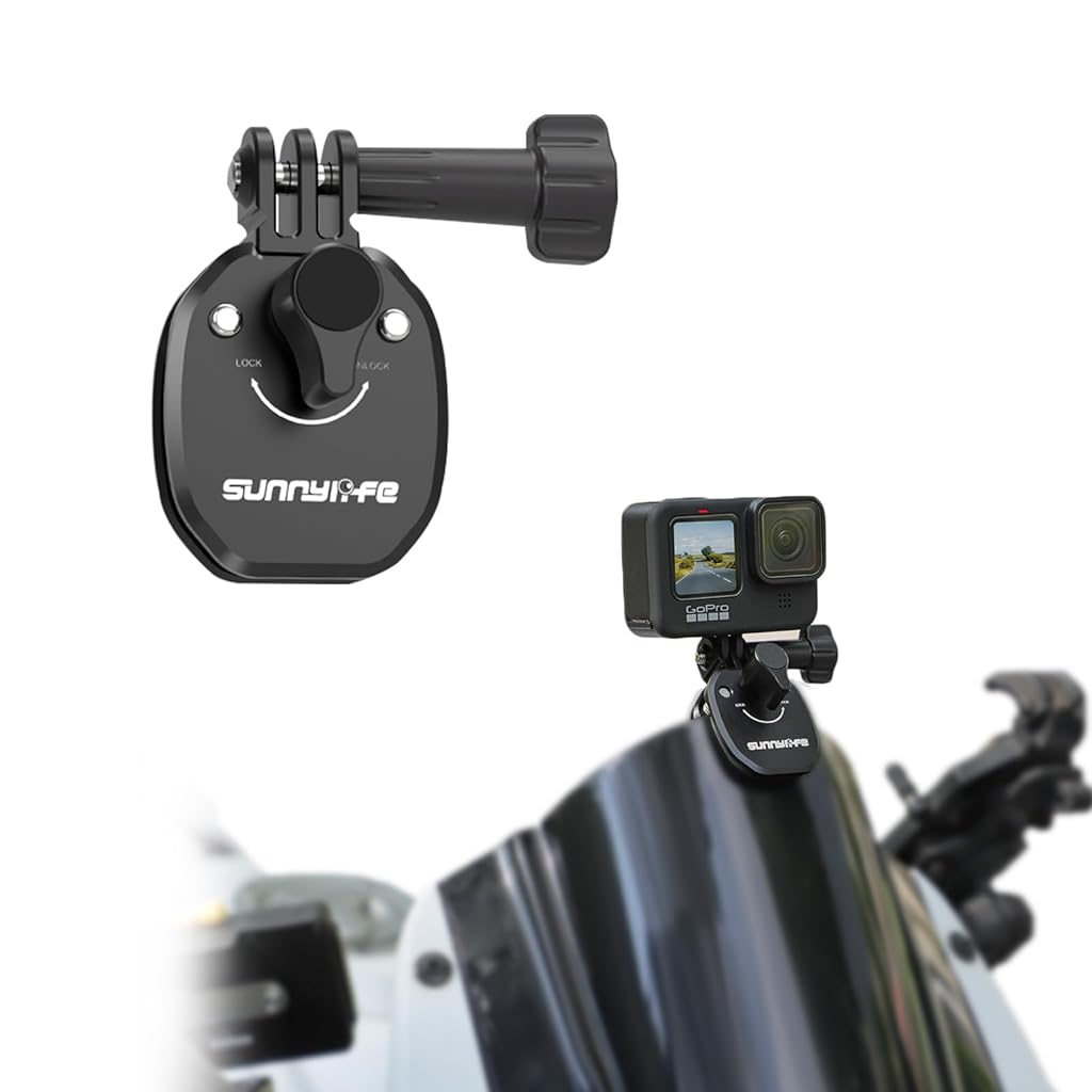 ZORBES® Motorcycle Windshield Mount Clamp Aluminum Clip for Insta360 X5/X4/Ace Pro 2/Ace Pro, Motorcycle Bracket Clip for GoPro 13 for DJI Osmo Action 5 Pro Accessories
