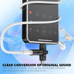 Verilux 2 in 1 Light ning to 3.5mm Adapter for iPhone and Galaxy | Dual USB C and Light ning Ports